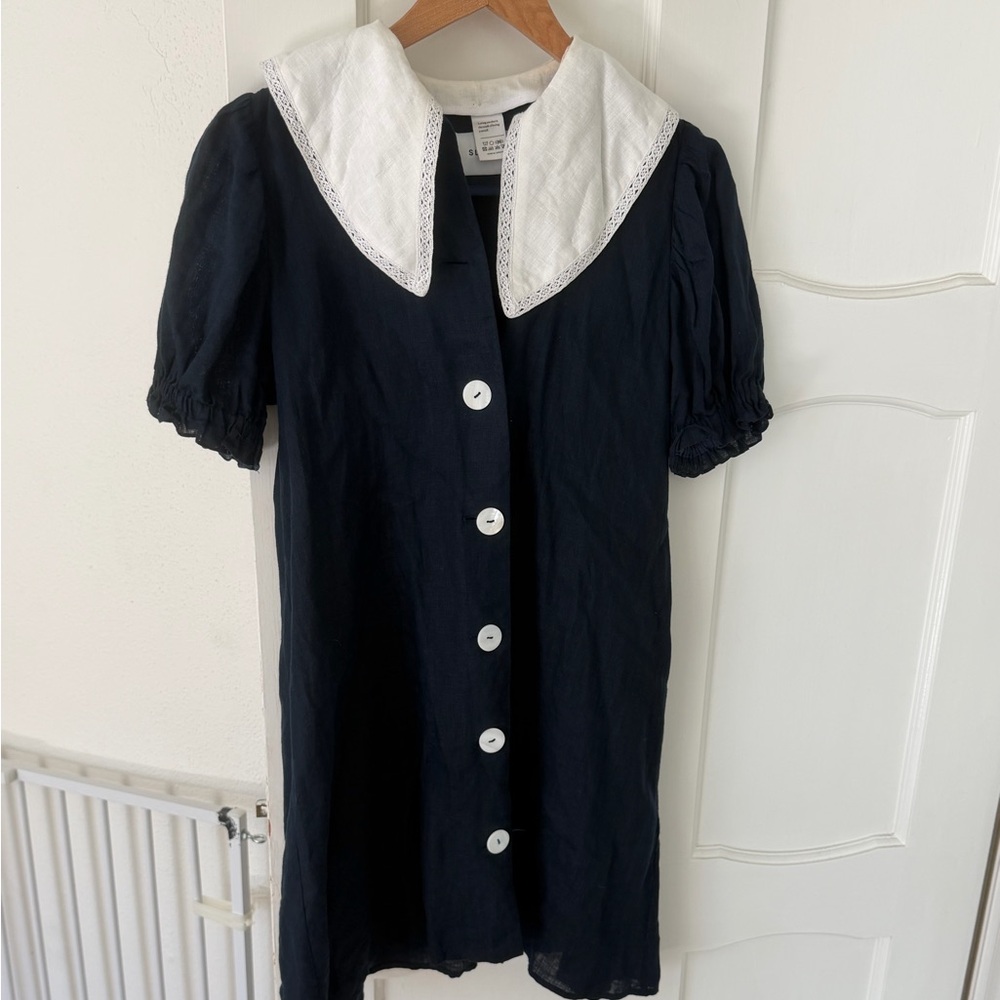 Sleeper Navy and White Dress